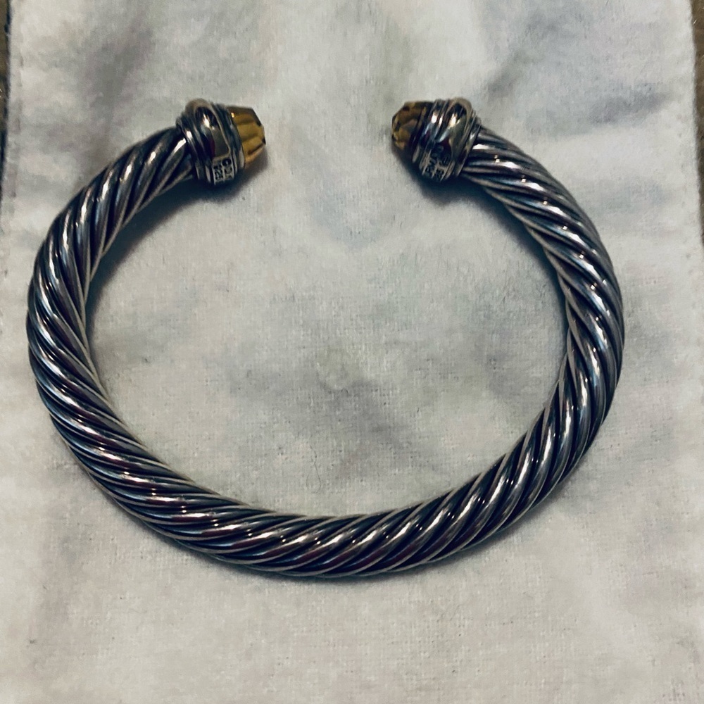 David Yurman Citrine cuff bracelet